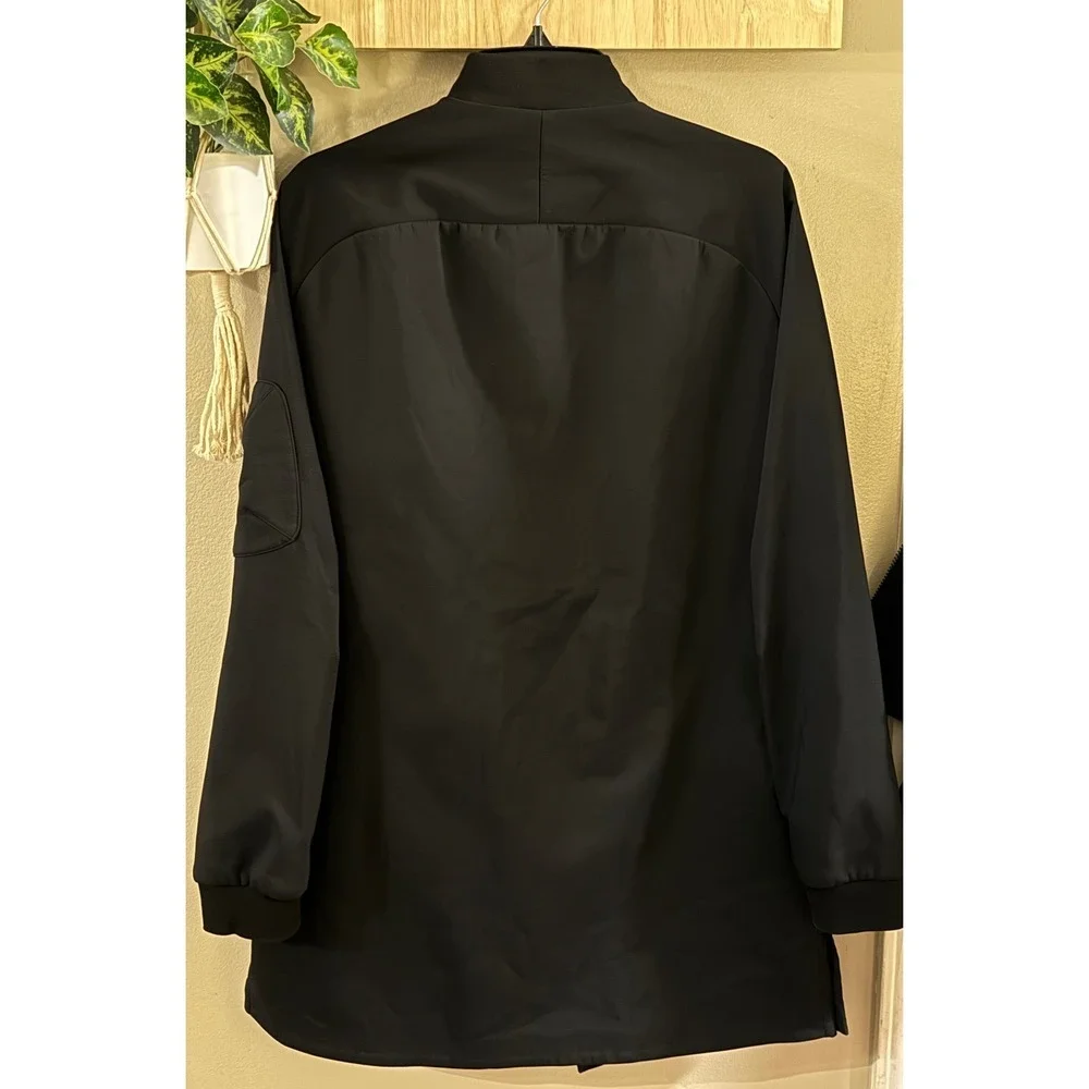 Nike F C Football Long Bomber Jacket Black Mens Size Medium